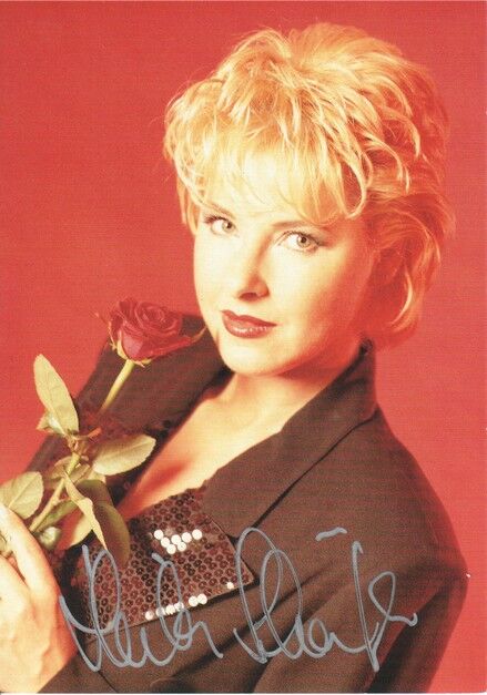 Autogramm Schlager | Heike SCHÄFER | 1990er (Portrait Color)