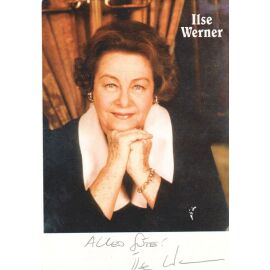 Autogramm Schauspieler | Ilse WERNER | 1996 "Alles Zu Seiner Zeit" (Portrait Color Polar Film)