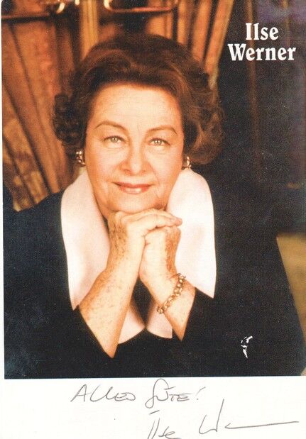 Autogramm Schauspieler | Ilse WERNER | 1996 "Alles Zu Seiner Zeit" (Portrait Color Polar Film)