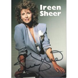 Autogramm Schlager | Ireen SHEER | 1990 "Die Frau Die Bleibt" (Portrait Color Dino)