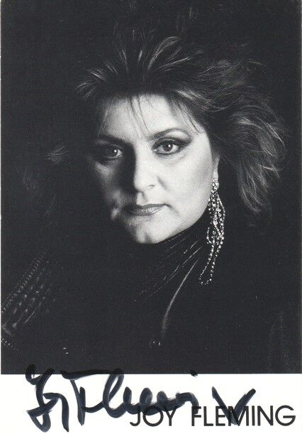 Autogramm Schlager | Joy FLEMING | 1991 "Mit Meinen Augen" (Portrait SW RÖMO)