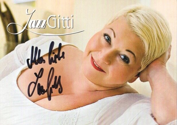 Autogramm Schlager | JAZZ GITTI | 2007 "Ob Heit ..." (Portrait Color)