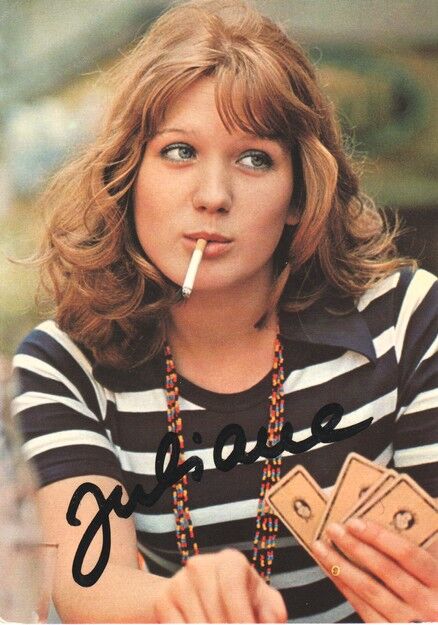 Autogramm Pop | Juliane WERDING | 1975 "Wenn Du Denkst" (Portrait Color Hansa)
