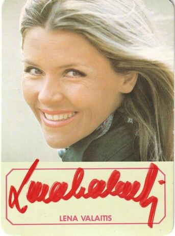 Autogramm Schlager | Lena VALAITIS | 1974 "Himmel Zurück" (Portrait Color Philips)