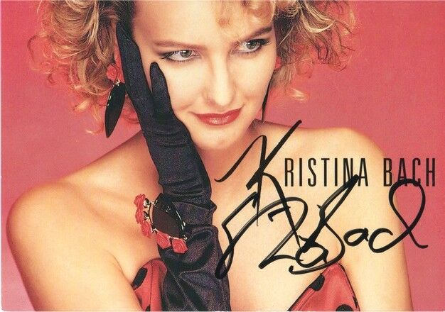 Autogramm Schlager | Kristina BACH | 1993 "Caballero" (Portrait Color Dino)