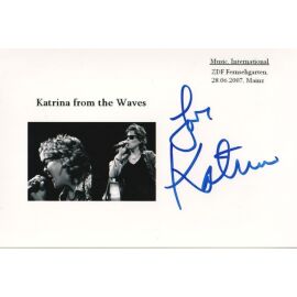 Autogramm Rock (UK) | Katrina LESKANICH | 2000er Foto (Collage SW)
