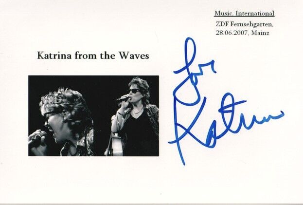 Autogramm Rock (UK) | Katrina LESKANICH | 2000er Foto (Collage SW)
