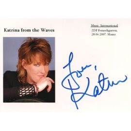 Autogramm Rock (UK) | Katrina LESKANICH | 2000er Foto (Portrait Color)
