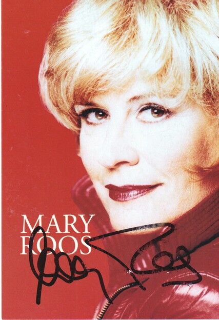 Autogramm Schlager | Mary ROOS | 2001 "Roosige Zeiten" (Portrait Color DA)