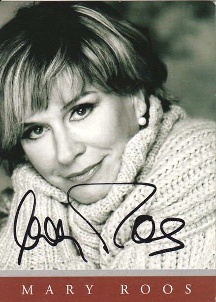 Autogramm Schlager | Mary ROOS | 2005 "Leben" (Portrait SW DA)
