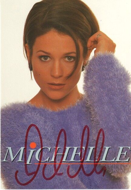 Autogramm Schlager | MICHELLE | 1997 "Wie Flammen Im Wind" (Portrait Color Sony)