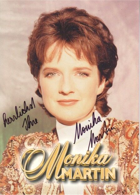 Autogramm Schlager | Monika MARTIN | 1997 "Immer Nur Sehnsucht" (Portrait Color Koch)