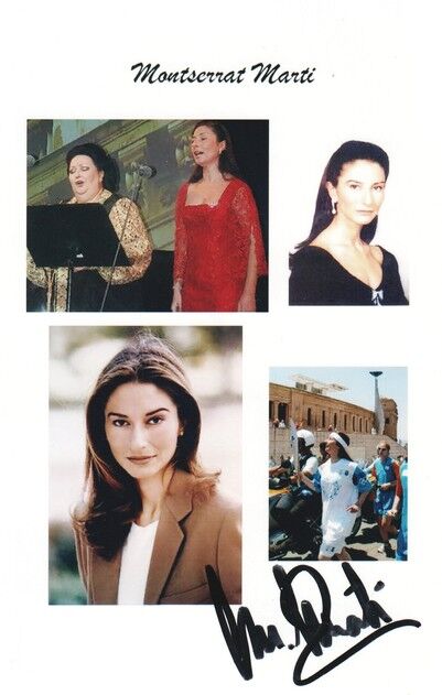 Autogramm Klassik (ESP) | Montserrat MARTI | 2000er Foto (Collage Color)