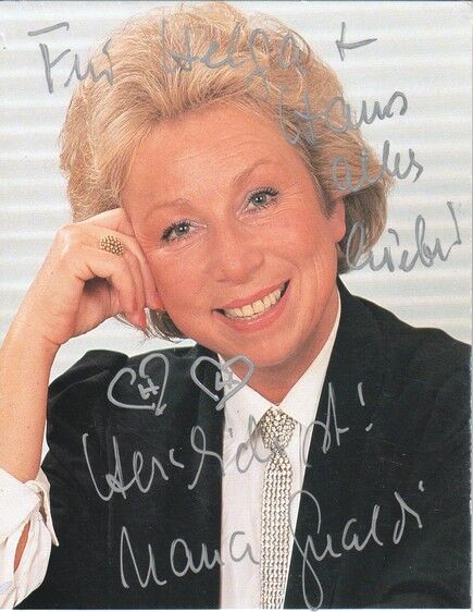 Autogramm Chanson | Nana GUALDI | 1990er (Portrait Color) Diskografie