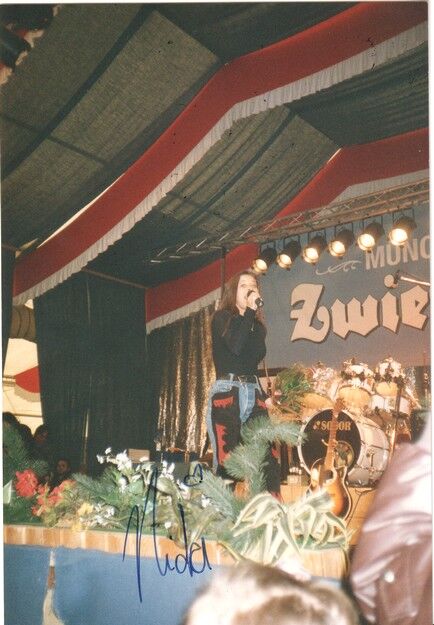 Autogramm Schlager | NICKI | 2000er Foto (Konzert Color)
