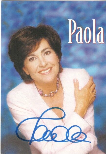 Autogramm Schlager | PAOLA | 2000 "Am Blue Bayou" (Portrait Color Sony)