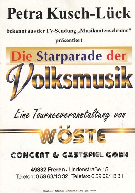 Autogramm Volksmusik | Petra KUSCH-LÜCK | 2000er (Portrait Color) Starparade