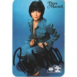 Autogramm Schlager | Piera MARTELL | 1974 "Mein Ruf Nach Dir" (Portrait Color CBS)
