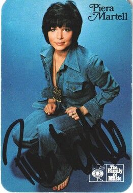 Autogramm Schlager | Piera MARTELL | 1974 "Mein Ruf Nach Dir" (Portrait Color CBS)