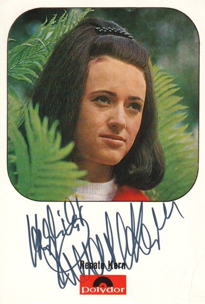 Autogramm Klassik | Renate HOLM | 1960er (Portrait Color Eurodisc) Diskografie