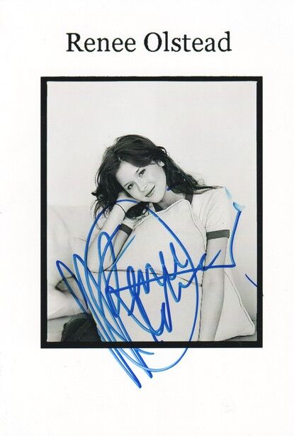 Autogramm Film / Pop (USA) | Renee OLSTEAD | 2000er Foto (Portrait SW)