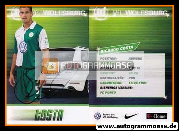 Autogramm Fussball | VfL Wolfsburg | 2007-1 | Ricardo COSTA