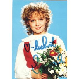 Autogramm Schlager | SARAH (Kinderstar) | 1992 "Sarah" (Portrait Color Herzklang)