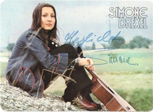 Autogramm Schlager | Simone DREXEL | 1974 "Heut Nur Heut" (Portrait Color Philips)