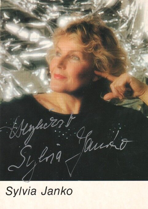 Autogramm Schlager | Sylvia JANKO | 1990er (Portrait Color)