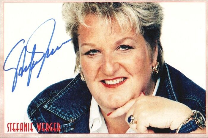 Autogramm Rock | Stefanie WERGER | 1996 "Ganz Nah Live" (Portrait Color)