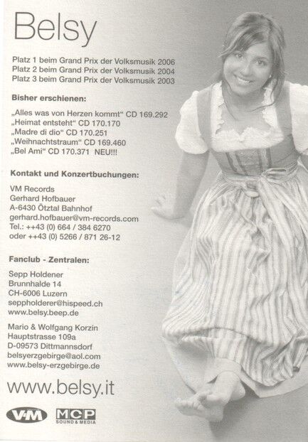 Autogramm Schlager | BELSY | 2006 (Portrait Color VM MCP) Grand Prix