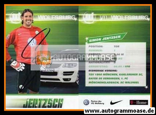 Autogramm Fussball | VfL Wolfsburg | 2007-1 | Simon JENTZSCH