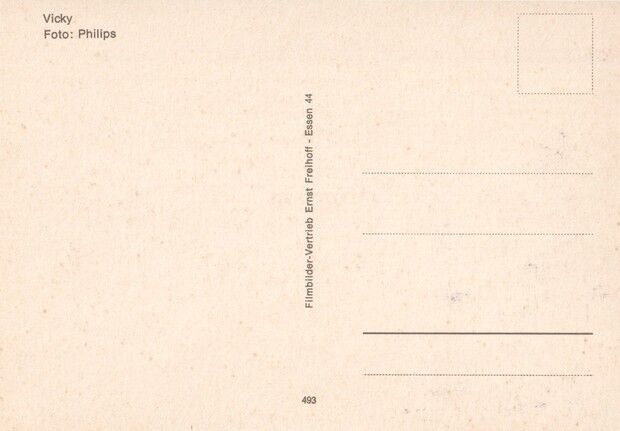 Autogramm Schlager | Vicky LEANDROS | 1970er (Portrait SW Philips)