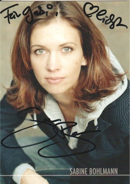 Autogramm Schauspieler | Sabine BOHLMANN | 2004 (Portrait Color) Hartmann