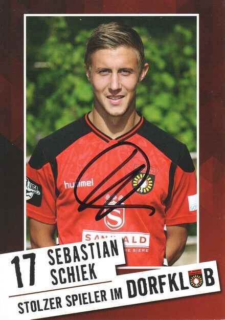 Autogramm Fussball | SG Sonnenhof Grossaspach | 2017 | Sebastian SCHIEK