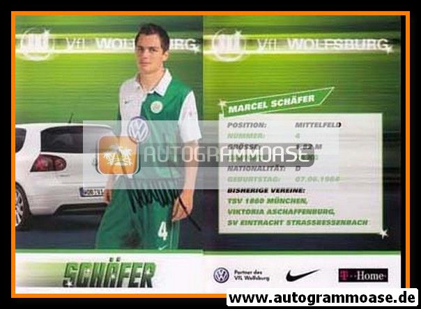 Autogramm Fussball | VfL Wolfsburg | 2007-1 | Marcel SCHÄFER