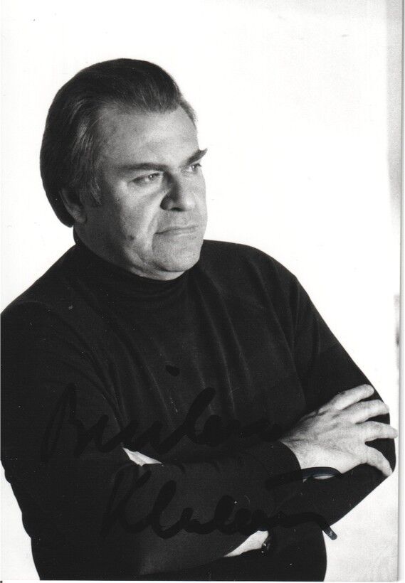 Autogramm Dirigent (HRV) | Berislav KLOBUCAR | 1970er Foto (Portrait SW)