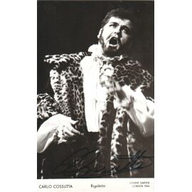 Autogramm Klassik (ITA) | Carlo COSSUTTA | 1964 (Rollenbild SW) Rigoletto