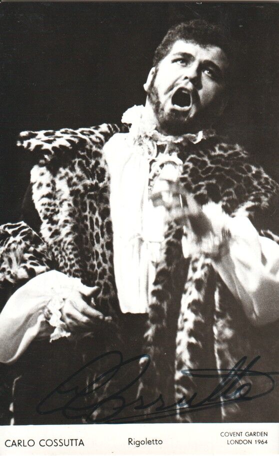 Autogramm Klassik (ITA) | Carlo COSSUTTA | 1964 (Rollenbild SW) Rigoletto