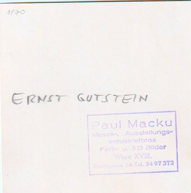Autogramm Klassik | Ernst GUTSTEIN | 1960er Foto (Portrait Color Macku)
