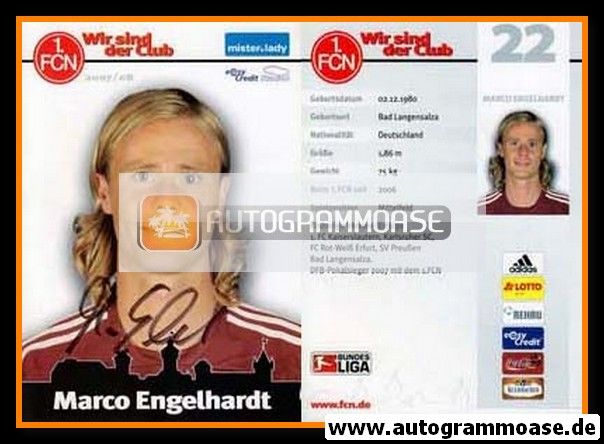 Autogramm Fussball | 1. FC Nürnberg | 2007 | Marco ENGELHARDT