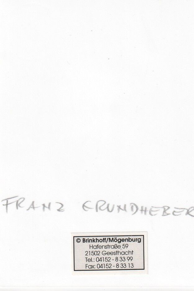 Autogramm Klassik | Franz GRUNDHEBER | 1990er Foto (Portrait SW Brinkhoff)