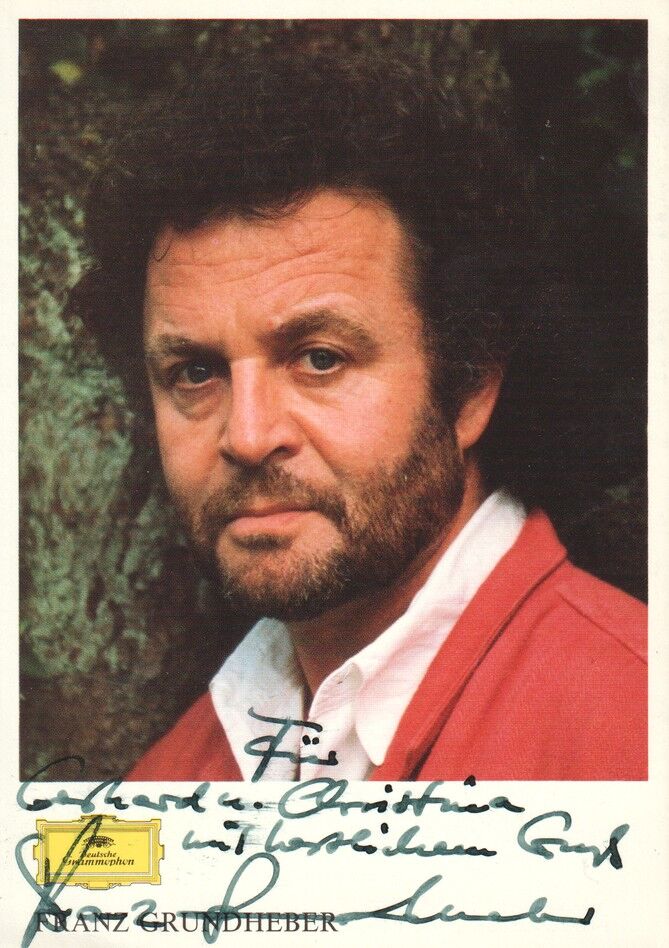 Autogramm Klassik | Franz GRUNDHEBER | 2000er (Portrait Color Grammophon)