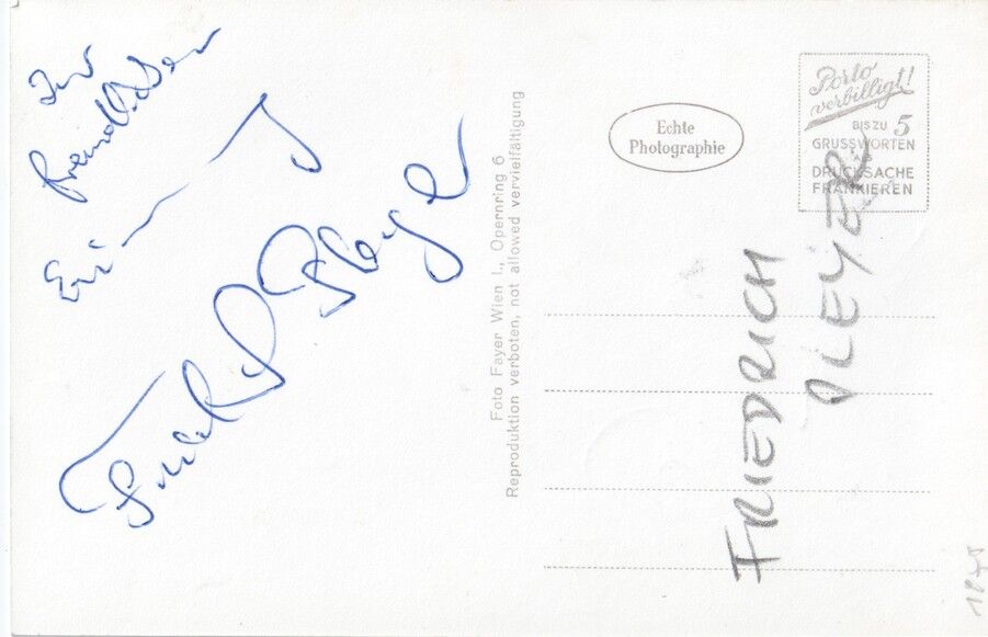 Autogramm Dirigent | Friedrich PLEYER | 1970er (Portrait SW Fayer)