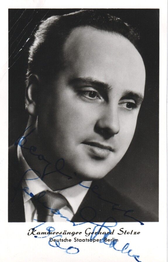 Autogramm Klassik | Gerhard STOLZE | 1960er (Portrait SW VEB) Siewert