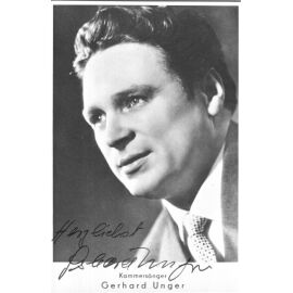 Autogramm Klassik | Gerhard UNGER | 1960er (Portrait SW)