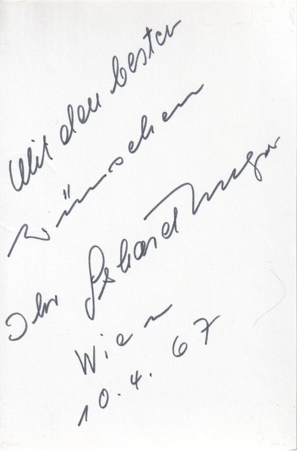 Autogramm Klassik | Gerhard UNGER | 1960er (Portrait SW)