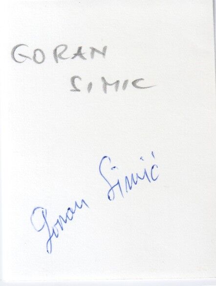 Autogramm Klassik (SRB) | Goran SIMIC | 1990er (Portrait SW)