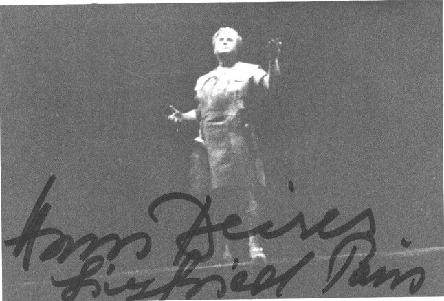 Autogramm Klassik | Hans BEIRER | 1960er Foto (Bühnenszene SW) Siebert