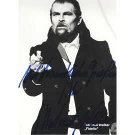 Autogramm Klassik | Hartmut WELKER | 1980er (Rollenbild SW) Fidelio